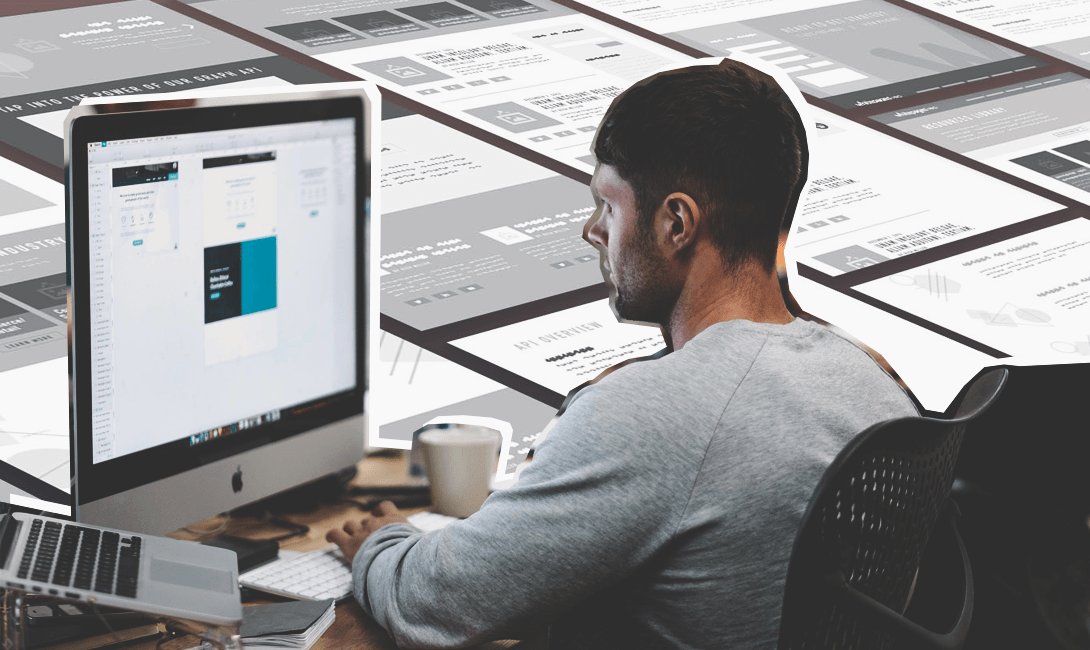 Человек работает за компьютером на телефонном заседании с диаграммой CAD.