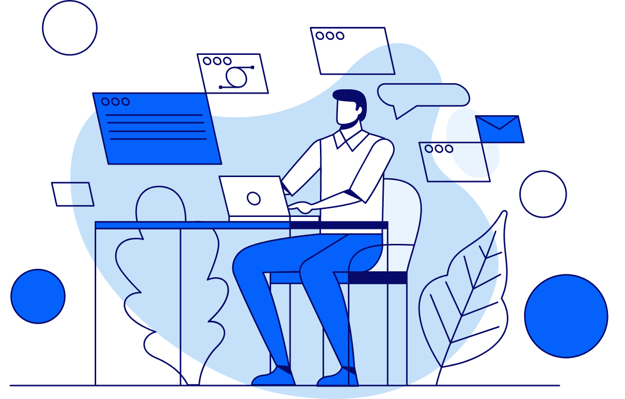 Картинка CT скана головы взрослого мужчины на компьютере.