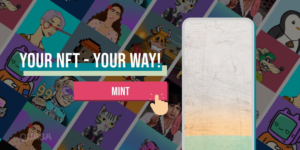 Top up your QUASA NFT balance with 100 QUA and get another 50 QUA!