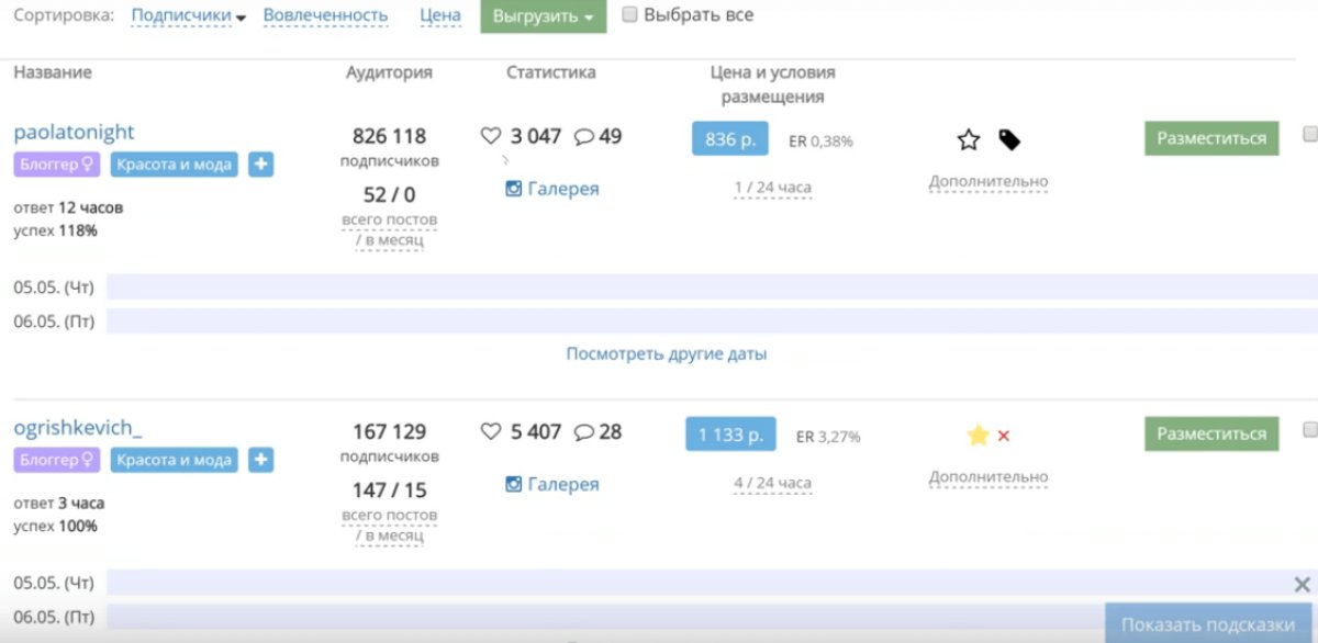 Биржа Инстаграм-блогеров: выбираем лучшую