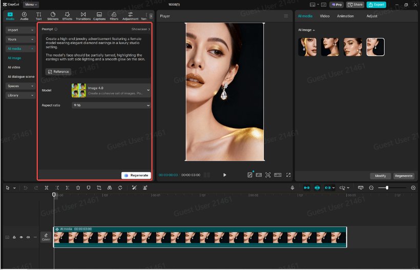 Design YouTube Thumbnails with the AI Image Generator of CapCut