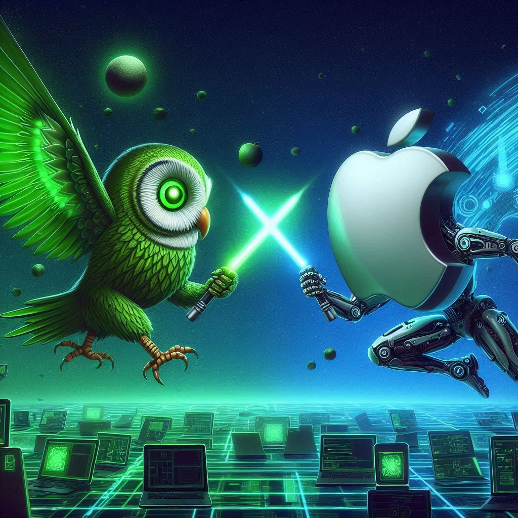 “A Bird in the Hand and Apple in the Cloud: Duolingo vs. Tim Cook in the AI Wars”
