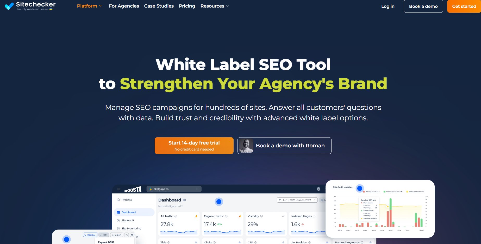 Sitechecker is a multifunctional tool for improving your website's SEO performance