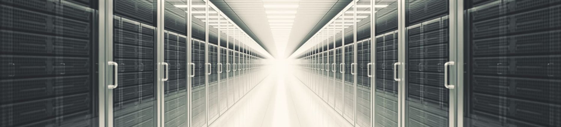 Компьютерный сервер в архитектуре здания - электроника и аппаратное обеспечение.