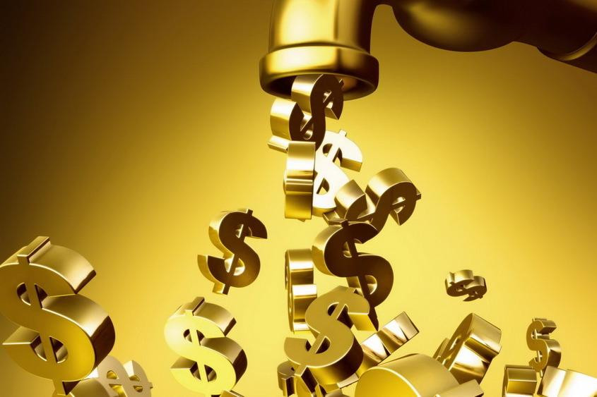 Золотая сокровищница с текстом, числом и символом - оптимизированный описательный альт текст.