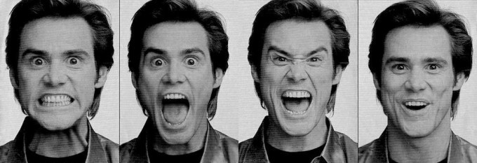 Фотография портрета взрослого мужчины - лицо и голова с открытым ртом.