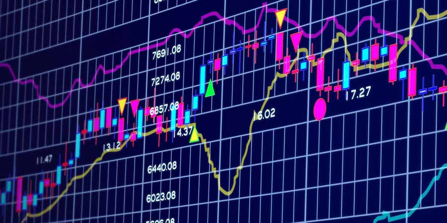 Таблица результатов и свечной график - иллюстрация с ключевыми показателями.