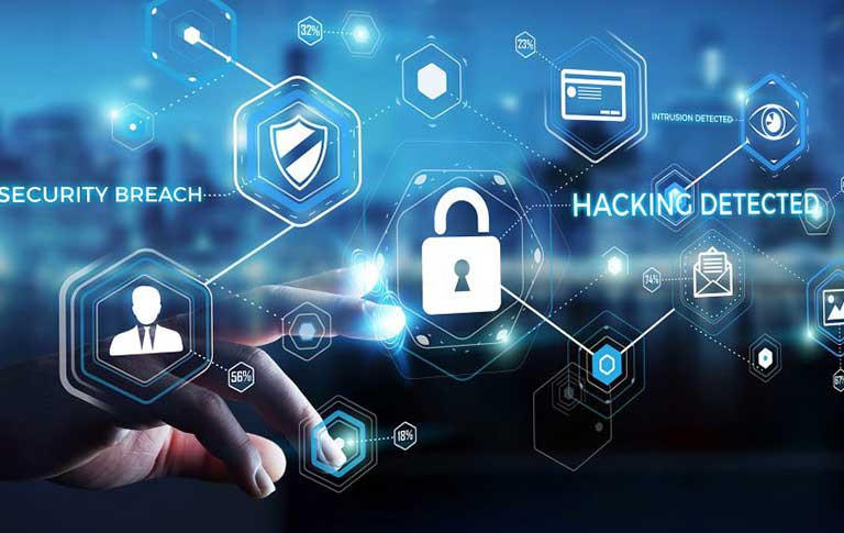 Человек с системой безопасности.