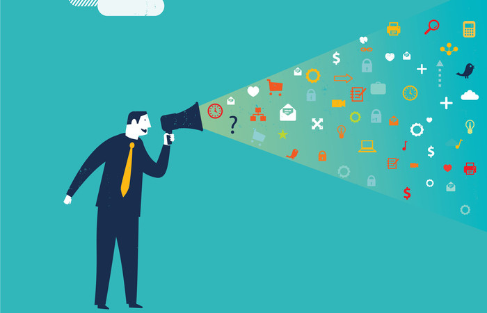 Изображение с искусством и графикой, изображающее человека в творческом окружении.