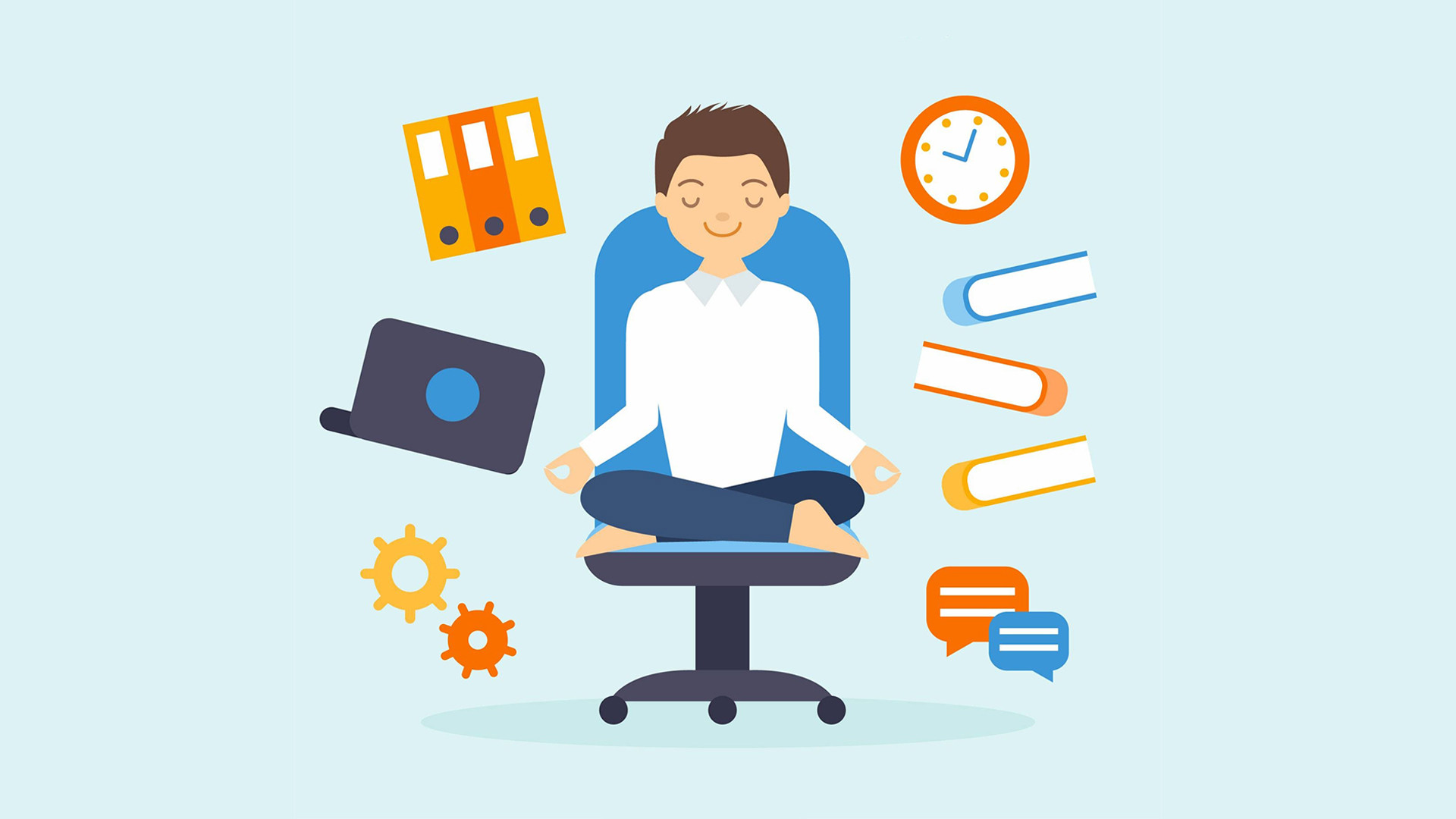 Человек сидит, обращенный лицом, сосредоточенно смотрит вперед.