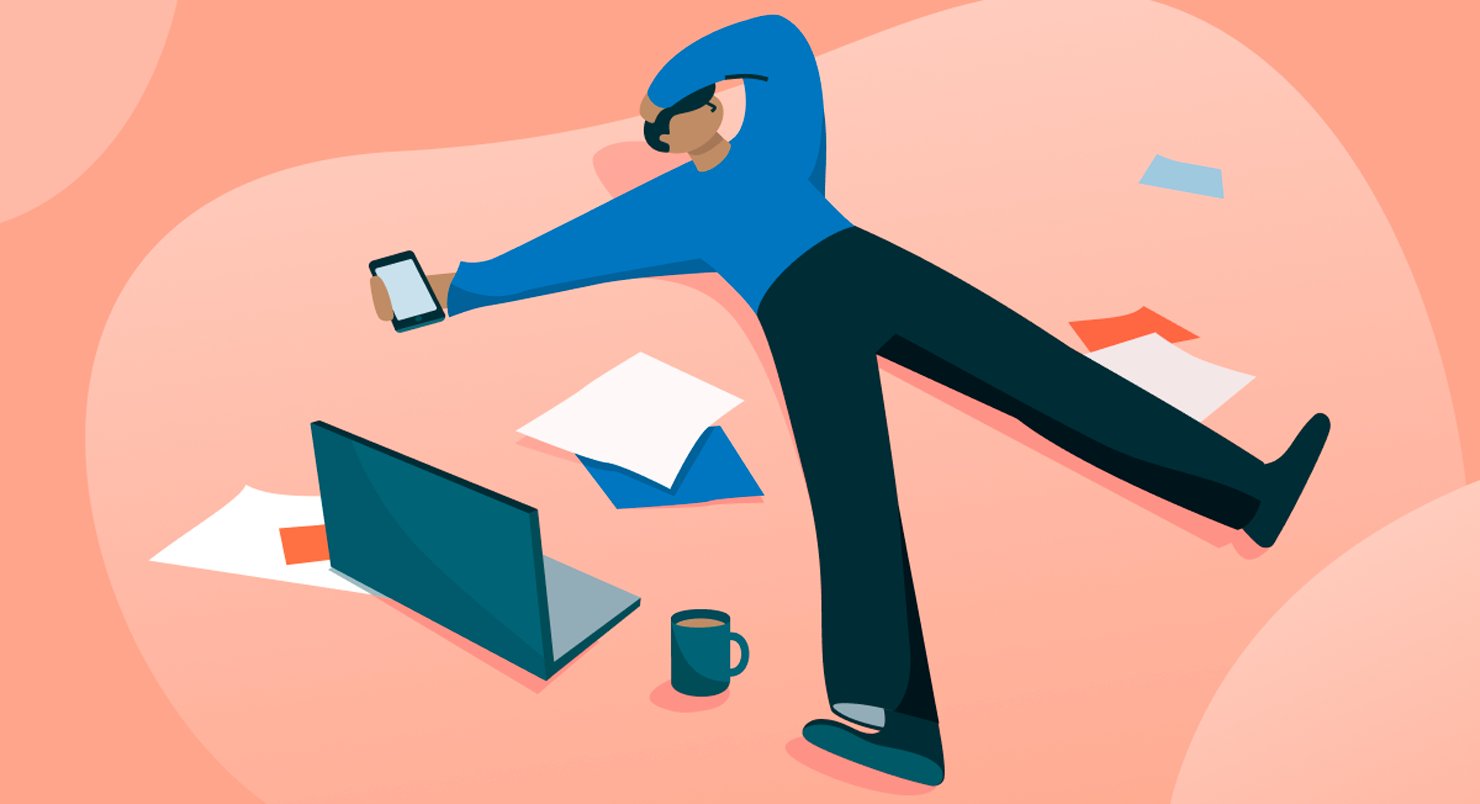 Человек с выразительным лицом и заголовком.