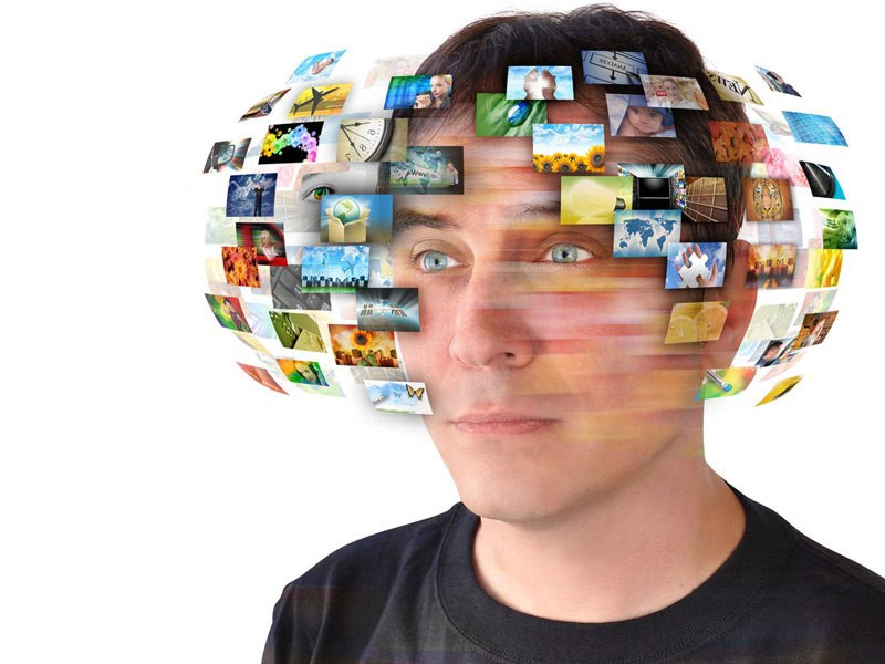 Изображение мужчины с портретом в виде коллажа, искусство фотографии лица.