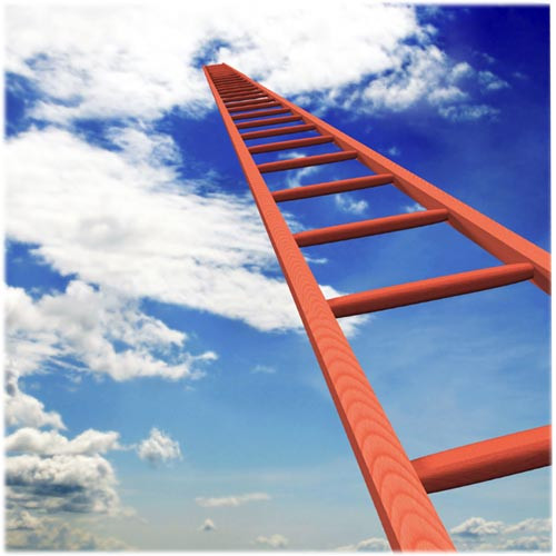 Пейзаж с городом на фоне ясного неба с облаками. Великолепие природы и городской атмосферы.