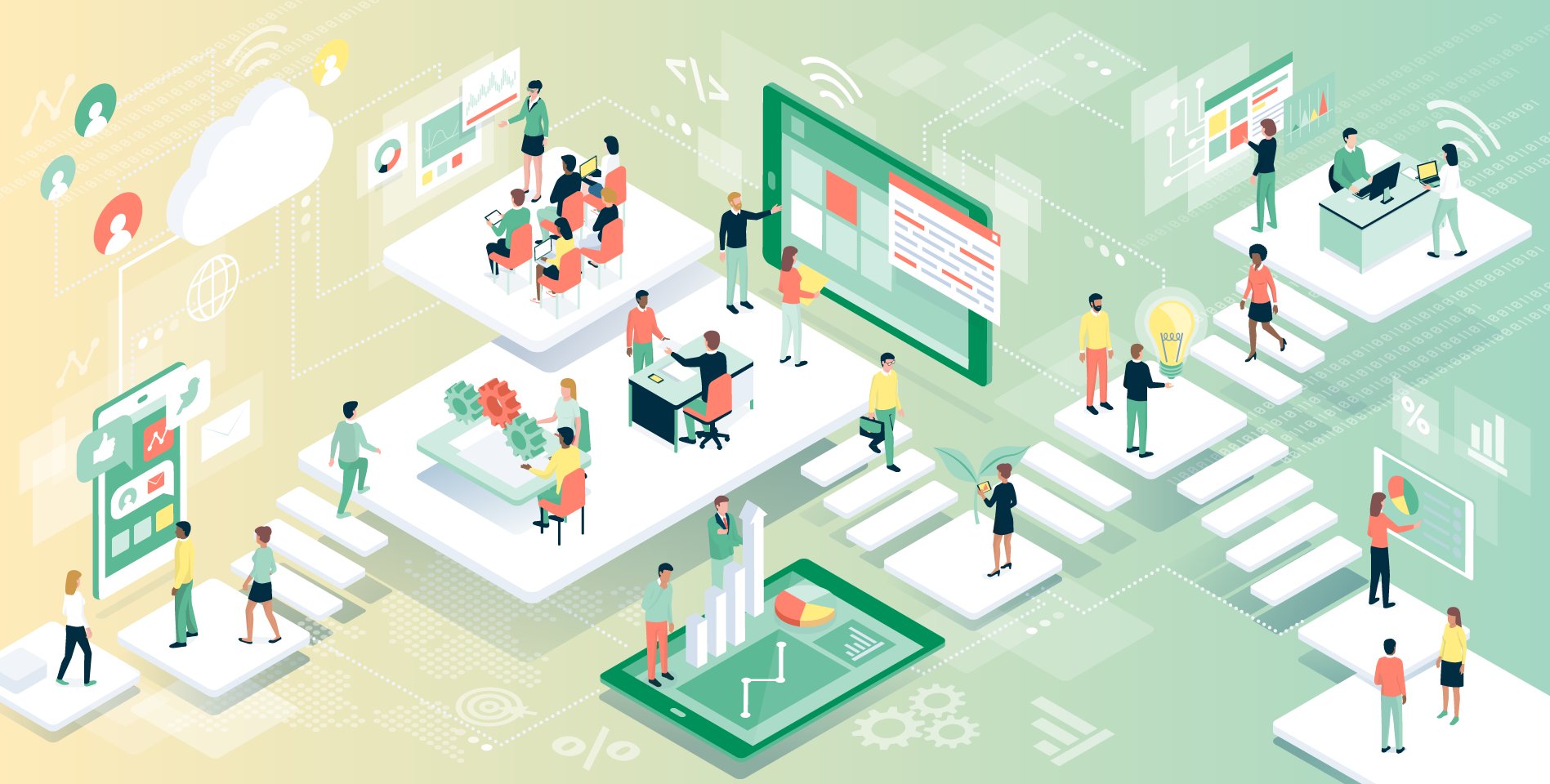 "Person walking with handbag and hat in city shopping mall terminal."