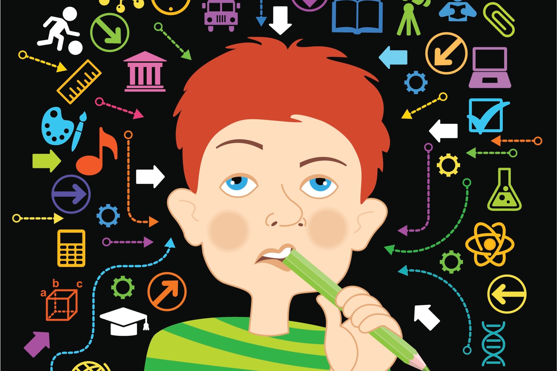 Изображение ребенка с креативными графиками лица, искусство детской фотографии.