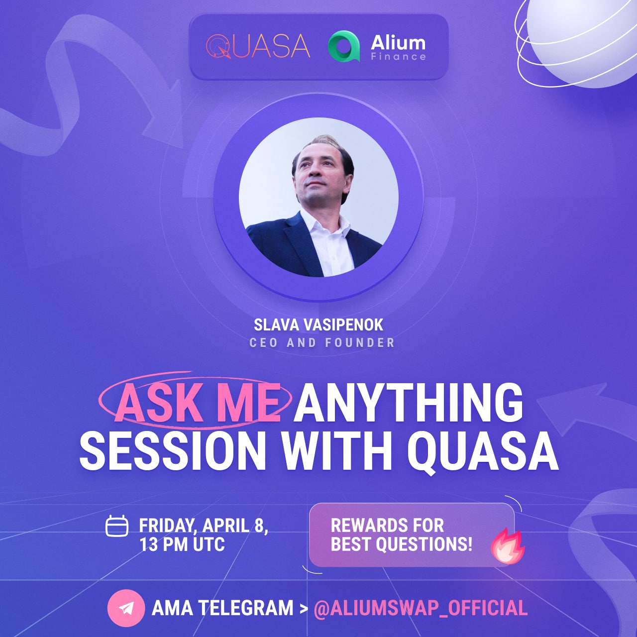 QUASA AMA session transcript on Alium.finance channel.