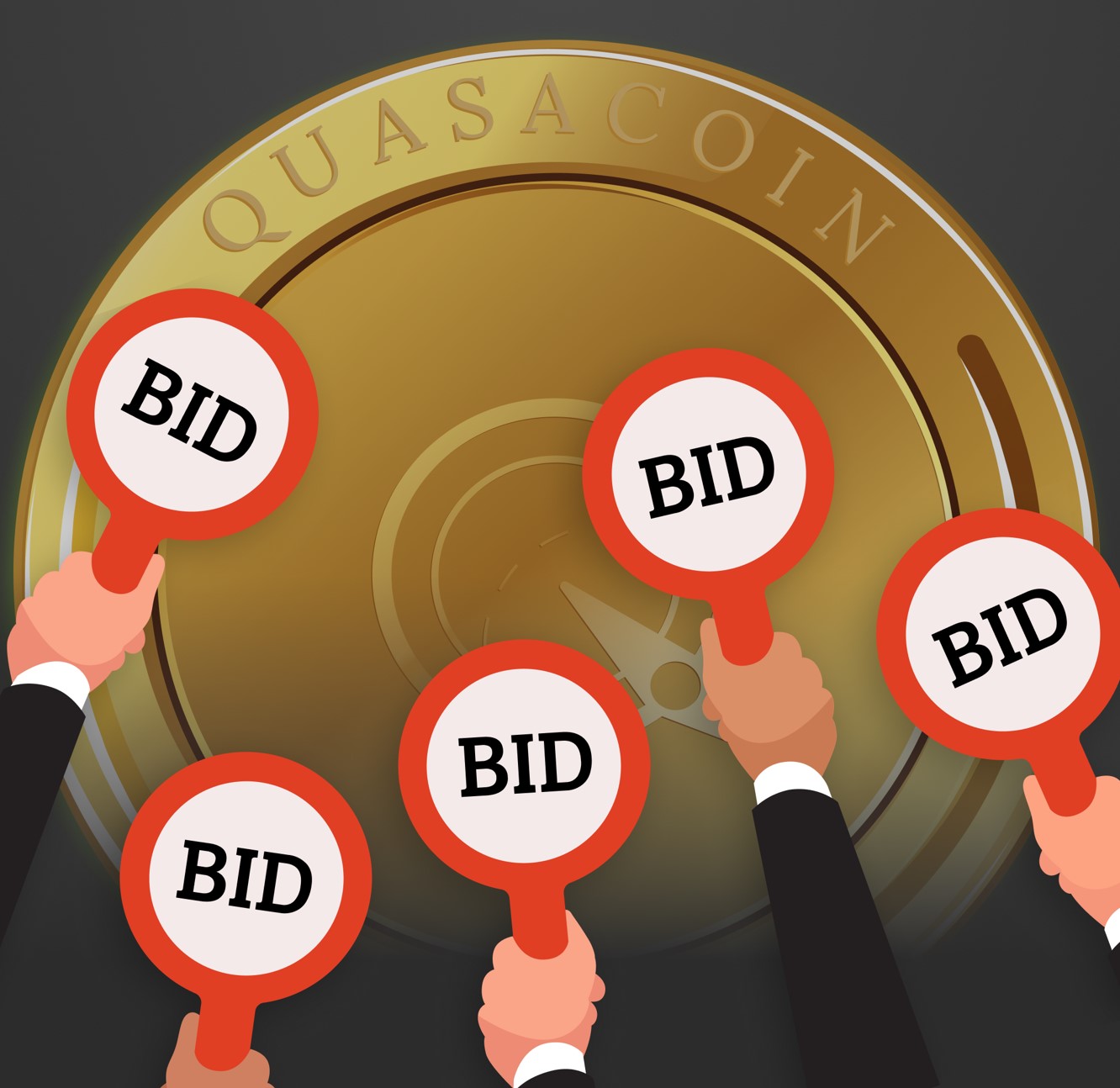 Quasacoin (QUA) at Uniswap + Crypto Auction AIO at Kickex