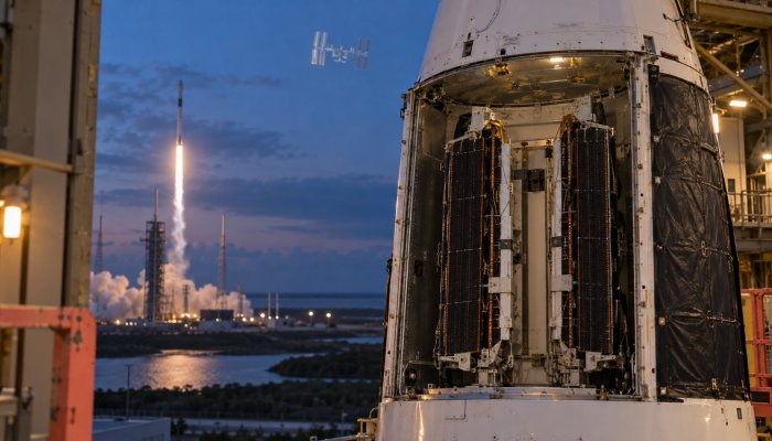 CRS‑35 носи последњи пар iROSA панела — надоградња ISS-а улази у завршницу