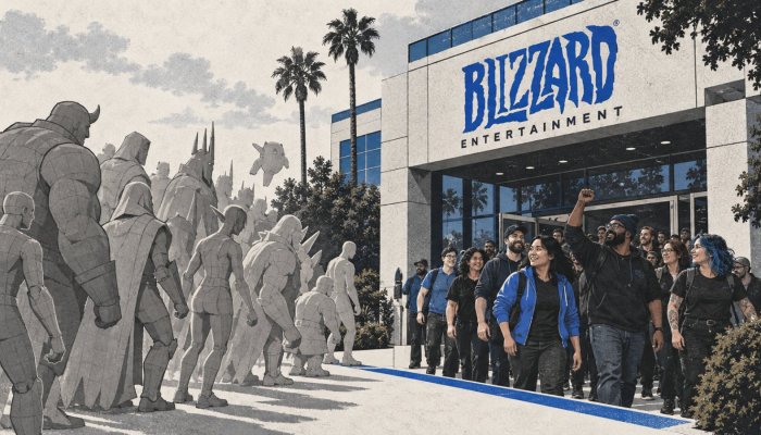 Blizzard põe a IA na mesa sindical antes que ela substitua trabalho