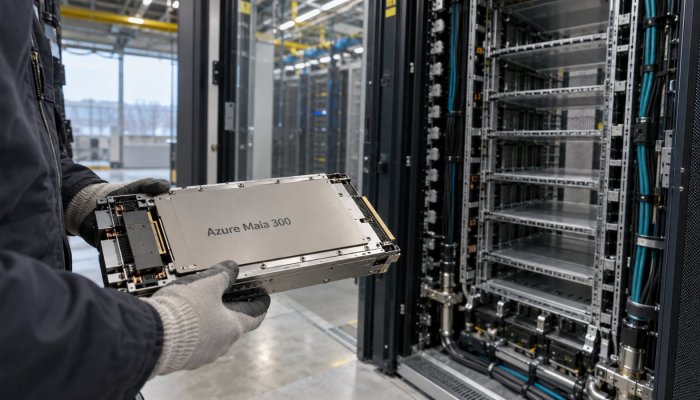 Maia 300 يعد بكفاءة أعلى 40%، لكن عملاء Azure لن يحصلوا عليه بعد