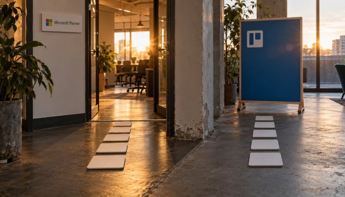 Trello или Microsoft Planner: постојната лиценца го менува изборот