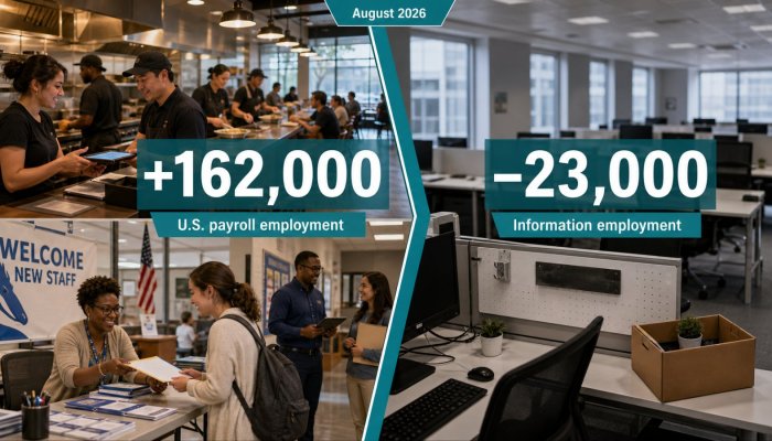 US Hiring Rebounded by 162,000 Jobs—but Information Roles Still Fell
