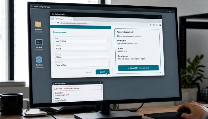 Computer use do Claude saiu do beta — isole o agente antes de liberar cliques
