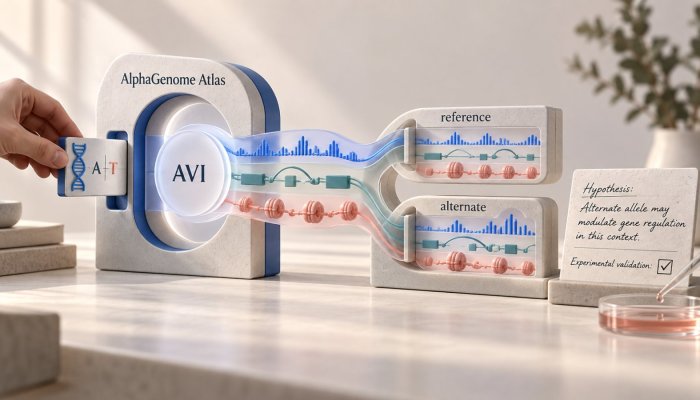 ابدأ AlphaGenome من المتصفح، ولا تستخدم تنبؤاته للتشخيص