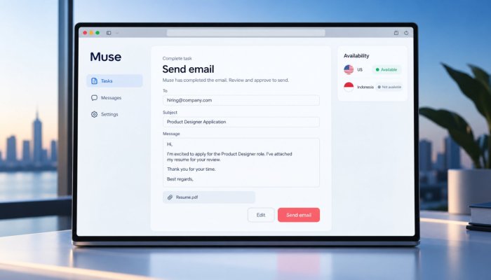 Muse dapat bertindak sendiri—aksesnya baru tersedia di AS