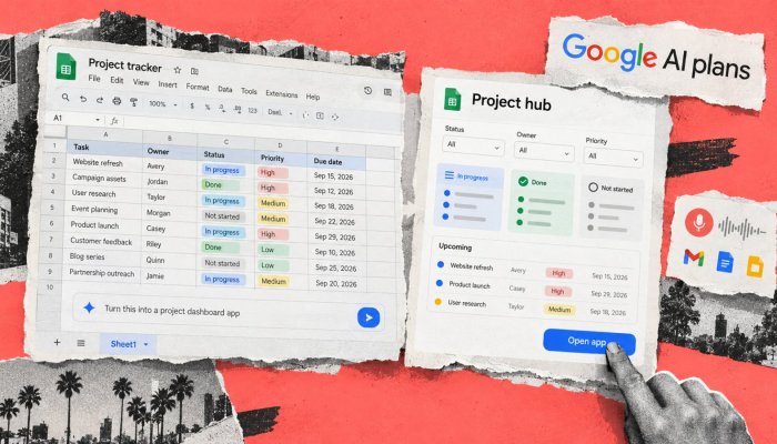 Google AI订阅新增语音写作:Sheets也能一键变成迷你应用