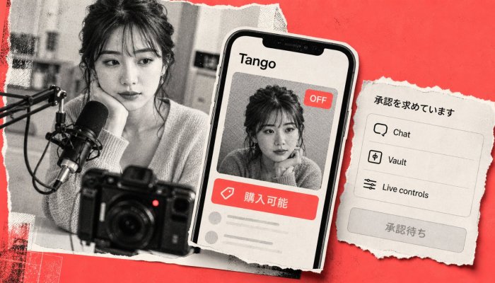 Tangoに有料投稿、配信を止めても稼げるが権限管理に注意