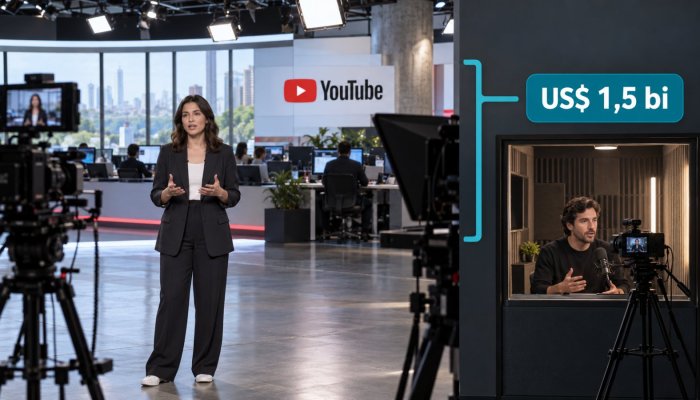 YouTube já pagou US$ 1,5 bi em membros — e amplia o pacote para notícias