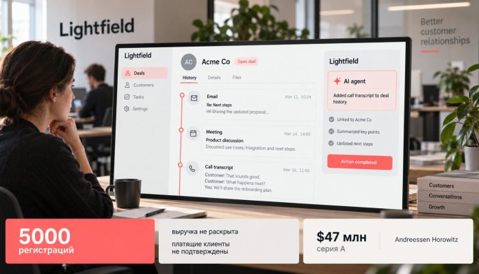 Lightfield получила $47 млн — 5000 регистраций ещё не доказывают выручку