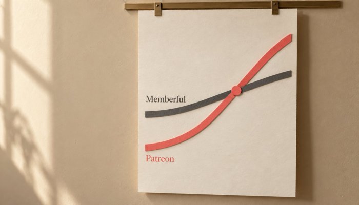 Patreon أم Memberful؟ أول 961 دولارًا شهريًا تقلب كفة الرسوم