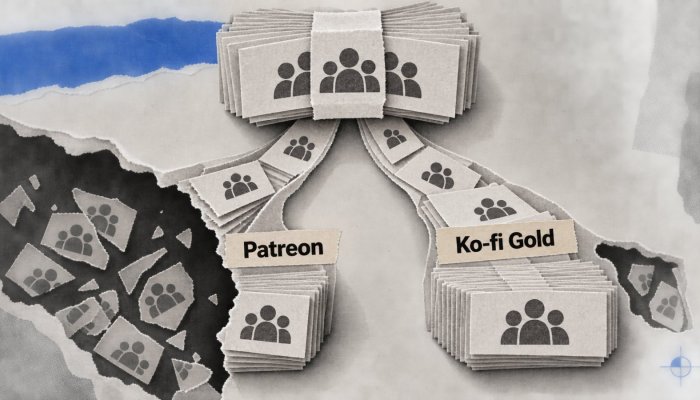 Patreon hay Ko-fi: cùng 1.000 USD doanh thu có thể lệch 88 USD phí