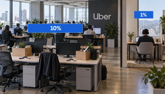 Uber recorta un 10% y deja el remoto en el 1%: la IA no fue la causa