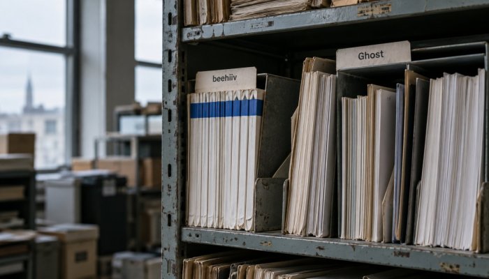 Ghost ali beehiiv: brezplačnih 2.500 naročnikov ni celoten račun