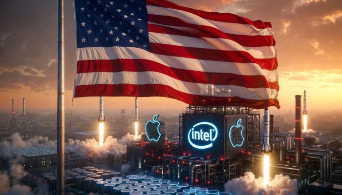 Intel взлетел на 7% после заявления Трампа: Apple будет делать чипы в США вместе с Intel