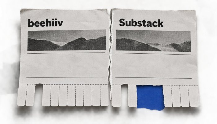beehiiv أم Substack؟ العمولة تحسم الاختيار بعد أول 500 مشترك مدفوع