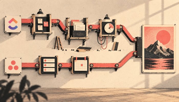 ClickUp или Asana: повече функции могат да означават по-бавно внедряване