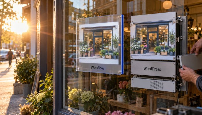Webflow o WordPress: la cuota visible oculta quién paga el mantenimiento