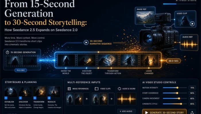 From 15-Second Generation to 30-Second Storytelling: How Seedance 2.5 Expands on Seedance 2.0