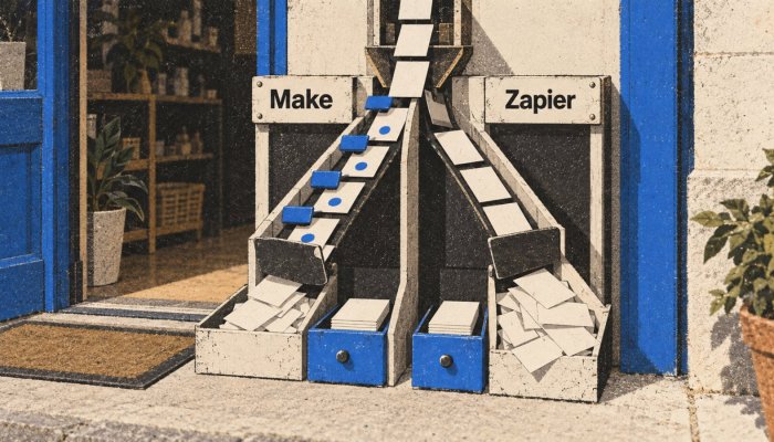 Make o Zapier: un filtro temprano puede invertir el coste del flujo