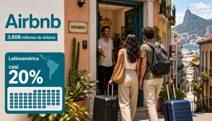Airbnb supera su previsión: Latinoamérica acelera las reservas casi un 20%