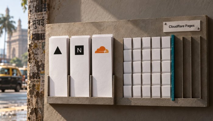 Vercel या Cloudflare Pages: गति लगभग बराबर, बिल और सीमा फैसला बदलते हैं