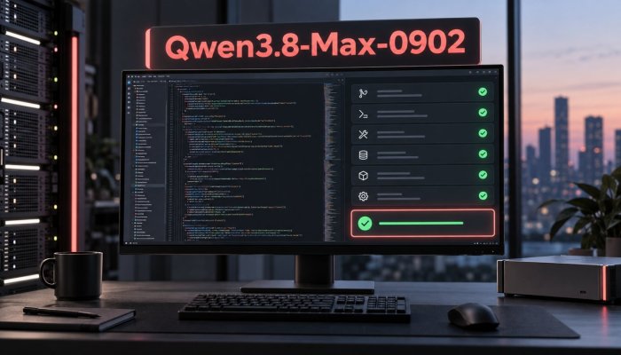 Qwen3.8-Max-0902 naik 22 poin—arsitekturnya tetap sama