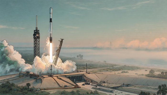 SpaceX выполнила 600-е повторное использование ускорителя Falcon 9
