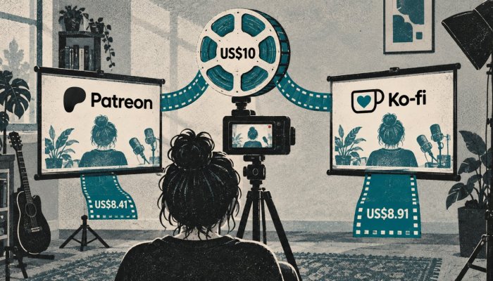 Patreon ou Ko-fi: uma assinatura de US$ 10 não rende o mesmo