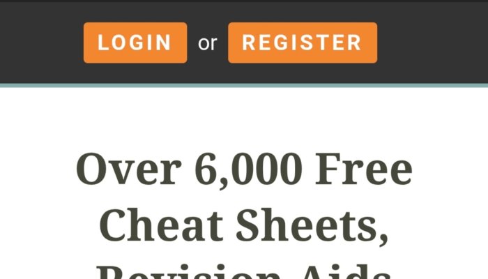 Get Free Cheat Sheets on ANY Topic: Algebra, History, Physics, Chemistry, Programming, and More