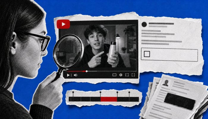 45,5% рекламных интеграций на YouTube остались без метки платформы